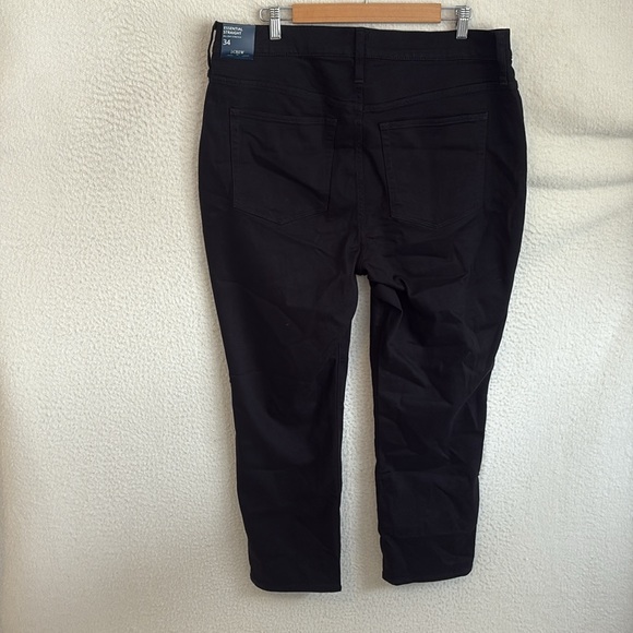 J Crew Essential Straight Leg Jeans Womens 34 Black‎ - Picture 8 of 9